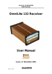 OmniLite 132 Receiver User Manual