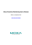 Moxa Proactive Monitoring User`s Manual