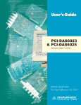 PCI-DAS6023 and PCI-DAS6025 User`s Guide