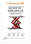 MACISTE P35 – Double Scissor Lift USER`S MANUAL