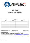 ACS-2210A Box PC User Manual