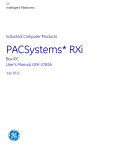 PACSystems RXi Box IPC User`s Manual, GFK-2785A