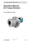 Operation Manual for Torque Sensors