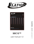 SDC12 Manual - Elation Professional