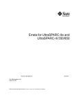 Errata for UltraSPARC-IIe and UltraSPARC