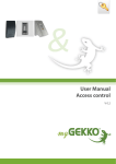 User Manual Access control