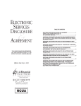 electronic services disclosure agreement