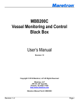 MBB200C User`s Manual