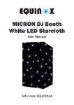 MICRON DJ Booth White LED Starcloth