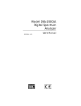 DSA2000-DSA2000A Digital Spectrum Analyzer User`s Manual