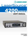 Manual: 4200 LaserSource - Laser 2000 Medienserver