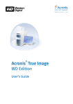Acronis True Image WD Edition - User Manual