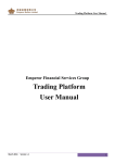Trading Platform User Manual
