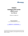 VX407C Intelligent PXI Carrier User Manual