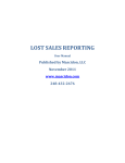 LOST SALES REPORTING