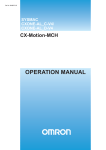 CX-Motion Operation Manual