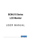 BCM-215 Series LCD Monitor USER MANUAL