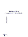 Kozio VTOS Evaluation and Tutorial Guide