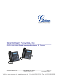 Grandstream GXP1400 User Manual