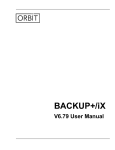 BACKUP+/iX User Manual