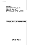 SYSMAC SPU Units OPERATION MANUAL