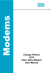 Canoga Perkins 2270 Fiber Optic Modem User Manual