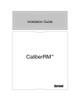 CaliberRM Installation Guide.book