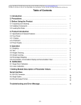 Table of Contents - Cân điện tử MINI