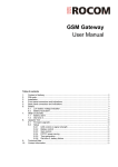 GSM Gateway User Manual