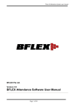 BFLEX Attendance Software User Manual - Help