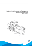 Horizontal multi-stage centrifugal pumps