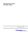 Distributed Power System Fiber-Optic Cabling