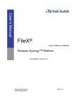 FileX User`s Manual - Renesas Electronics