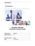 User Manual Quintiles JReview Customer Access Guide
