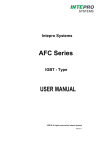 AFC Series USER MANUAL