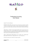Professional Invoicing User Manual