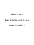 EFO iPazzPort Pearl Entertainment System Manual