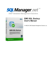 EMS SQL Backup Administration console