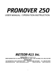 ProMover 250 - Meteor Light and Sound Company