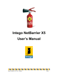 Intego NetBarrier X5 User`s Manual