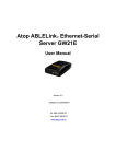 tigerLINK Serial Server GW21W User`s Manual V1.1