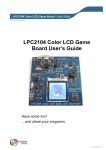 LPC2104 Color LCD Game Board User`s Guide