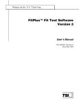 FitPlus Fit Test Software Version 3 User`s Manual