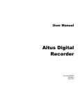 Altus Digital Recorder