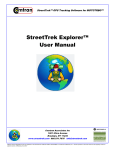 StreetTrek Explorer™ User Manual