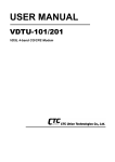 VDTU 101/102 User Manual
