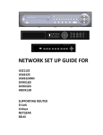 NETWORK SET UP GUIDE FOR