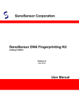 GenoSensor Corporation GenoSensor DNA Fingerprinting Kit