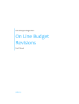 On Line Budget Revisions