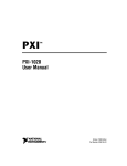 PXI-1020 User Manual - National Instruments